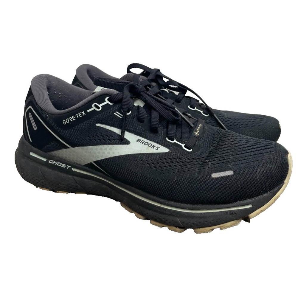 Brooks Shoes Womens 9.5 Black Ghost 14 Gore Tex‎ Athletic Sport Gym Workout Run